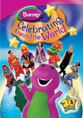 Barney Celebrating Around The World Dvd Barnes Noble - barney remix roblox id code free online videos best movies