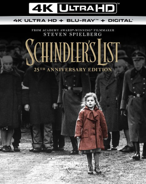 Schindler's List [25th Anniversary] [Includes Digital Copy] [4K Ultra HD Blu-ray/Blu-ray]