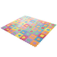 Title: Hey! Play! Foam Floor Shapes Puzzle Learning Mat