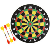 Title: Hey! Play! 16 Inch Magnetic Dartboard Set