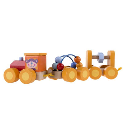 hey play wooden train set