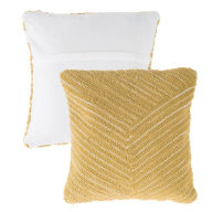 Title: Modern Geometric Decorative Throw Pillow and Insert- Home Decor Diagonal Stripe Accent Pillow with Hidden Zipper, 18 Inch by Lavish Home Color: Ochre Sand