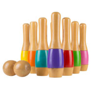 Title: Lawn Bowling, 9.5 inch Tall Wooden Lawn Game, Indoor amp; Outdoor Toy, Adults amp; Kids, Multi-color, by Hey! Play!