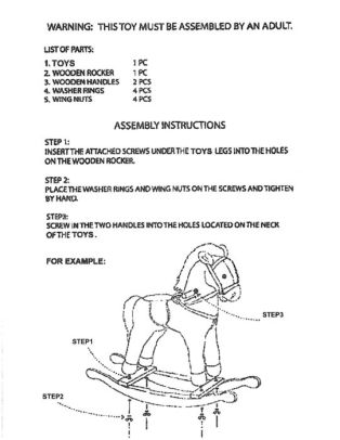 step 2 pink rocking horse