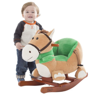 rocking horse with seat belt