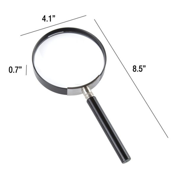 Kids Jumbo Magnifying Glass with 3x Magnification, Large and Durable Plastic Lens Magnifier for Toddlers Boys and Girls by Hey! Play!