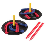 Title: Rubber Horseshoes Game Set for Outdoor and Indoor Games - Perfect for Tailgating, Camping, Backyard and Inside Fun for Adults and Kids by Hey! Play!