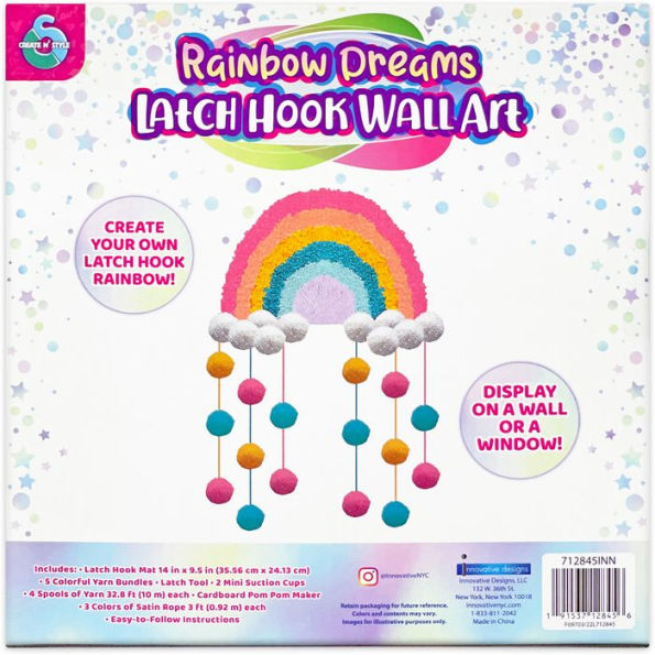 Create & Style Rainbow Latch Hook Kit by Innovative Designs