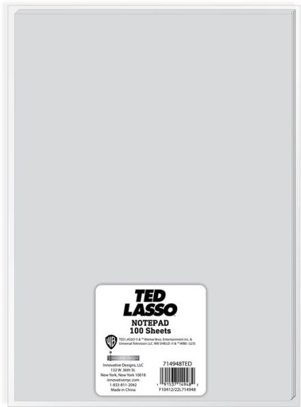 Ted Lasso Kent Effect 100 pg. Notepad