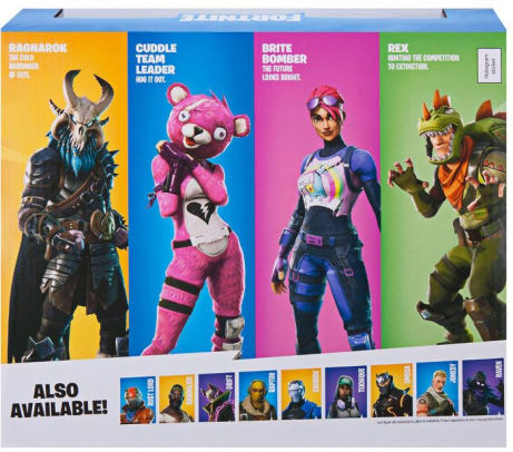 Fortnite Squad Mode Core Figure 4 Pack By Jazwares Llc Barnes Noble - how to be the raven brite bomber on roblox