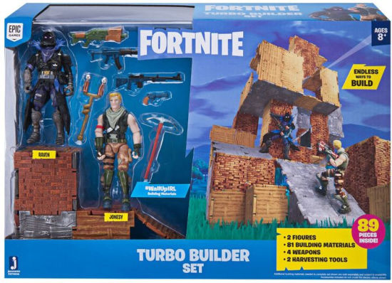 Fortnite Turbo Builder Set 2 Figure Pack Jonesy And Raven - roblox series 3 mystery blue blind box action figures 25