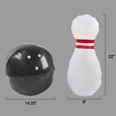 jumbo inflatable bowling set