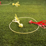 Alternative view 2 of Lawn Darts Outdoor Game with 4 Plastic Giant Darts with Rounded Rubber Tips for Yard, Games for Adults and Kids by Hey! Play!