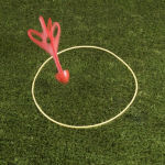 Alternative view 5 of Lawn Darts Outdoor Game with 4 Plastic Giant Darts with Rounded Rubber Tips for Yard, Games for Adults and Kids by Hey! Play!