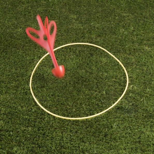 Lawn Darts Outdoor Game with 4 Plastic Giant Darts with Rounded Rubber Tips for Yard, Games for Adults and Kids by Hey! Play!