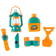 Title: Pretend Play Camping Set with Lantern, Compass, Binoculars, Canteen and More Toy Camp Gear for Indoor/Outdoor Use for Boys and Girls By Hey! Play!