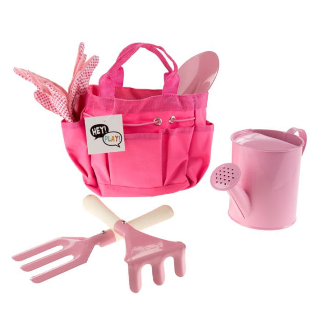 Kids Garden Tool Set With Child Safe Shovel Rake Fork Gloves Watering Can And Canvas Tote Mini Gardening Kit For Boys S By Hey Play Kids Garden Tool Set With Child Safe Shovel Rake Fork Gloves Watering Can And Canvas Tote Mini Gardening Kit For Boys S By Hey Play