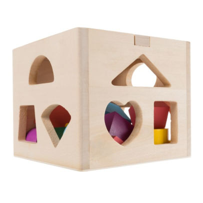 wooden shape sorter puzzle