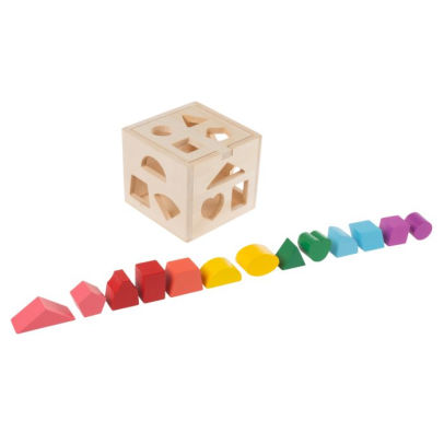 wooden shape sorter puzzle