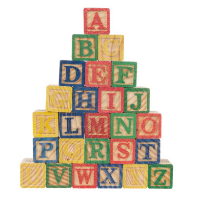 ABC and 123 Wooden Blocks Alphabet Letters and Numbers Learning Block ...