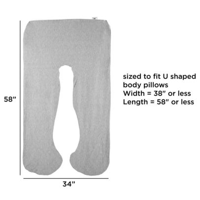 u shaped body pillow case