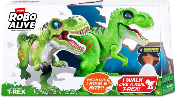 Robo Alive Attacking T-Rex Series 2 Dinosaur Toy by ZURU (Assorted: Styles Vary)