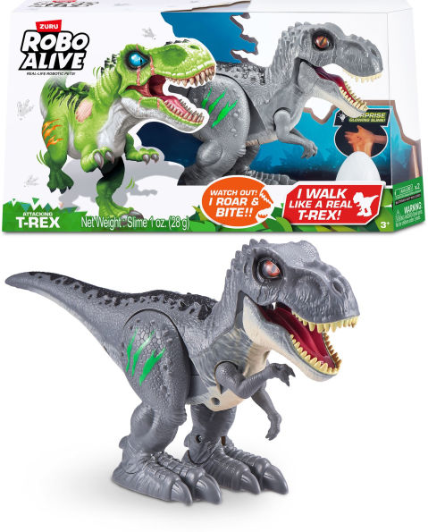 Robo Alive Attacking T-Rex Series 2 Dinosaur Toy by ZURU (Assorted: Styles Vary)