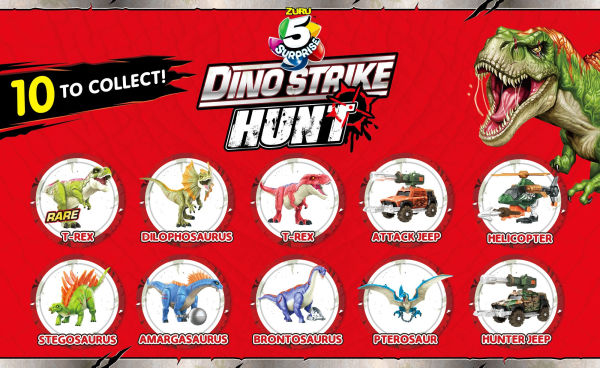 5 Surprise Collectibles Dino Strike Series 3 2-pack