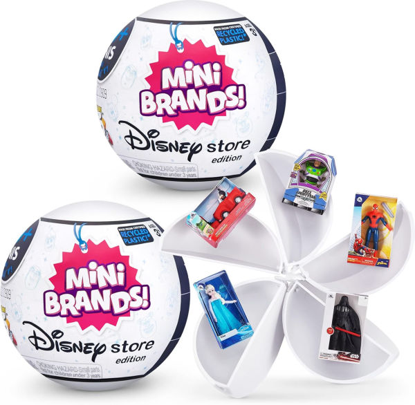 5 Surprise Mini Brands Disney Store Capsule (2 Pack) Collectible Toy by ZURU