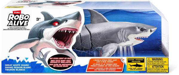 S001-ROBO ALIVE - SHARK ATTACK - SERIES 1-SWIMMING SHARK- WINDOW BOX - 6PCS/CTN