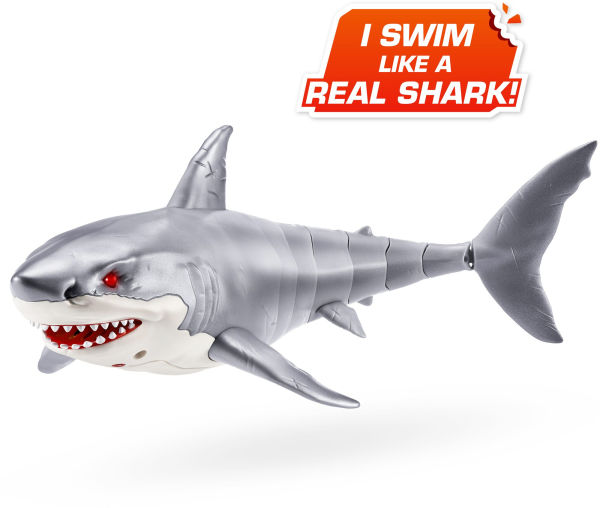 S001-ROBO ALIVE - SHARK ATTACK - SERIES 1-SWIMMING SHARK- WINDOW BOX - 6PCS/CTN