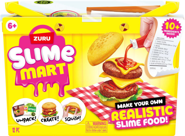 S001-SLIME MART-SMALL SHOPPING BASKET-SERIES 1-FAST FOOD-WINDOW BOX,4PCS/CTN
