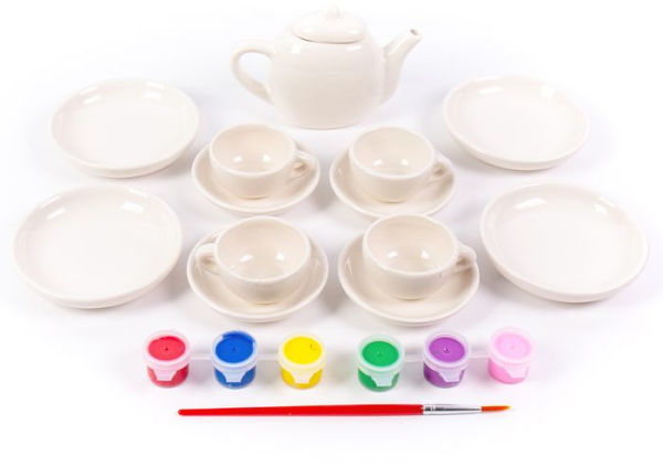 Paint your own hot sale ceramic tea set