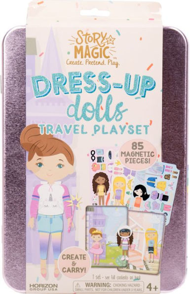 Story Magic Dress Up Dolls Travel Playset