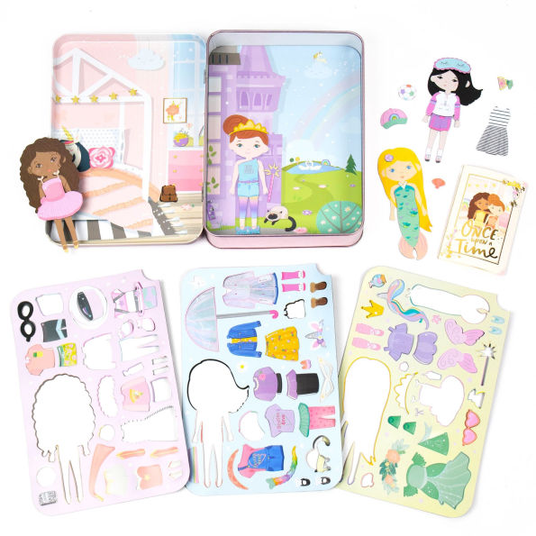 Story Magic Dress Up Dolls Travel Playset