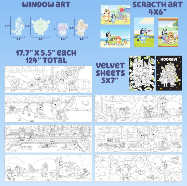 Bluey Window Art Craft Kit