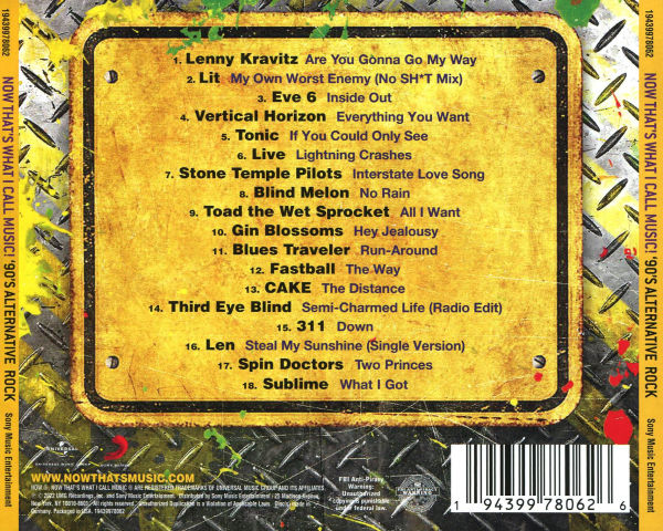 NOW That's What I Call Music!: 90's Alternative Rock
