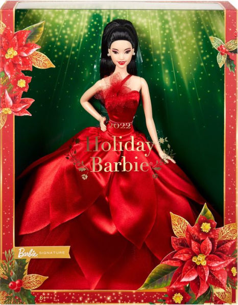 Barbie Holiday Doll- Black Straight Updo