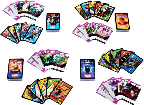 UNO Ultimate Marvel Add-On Pack with Collectible Ghost-Spider Deck