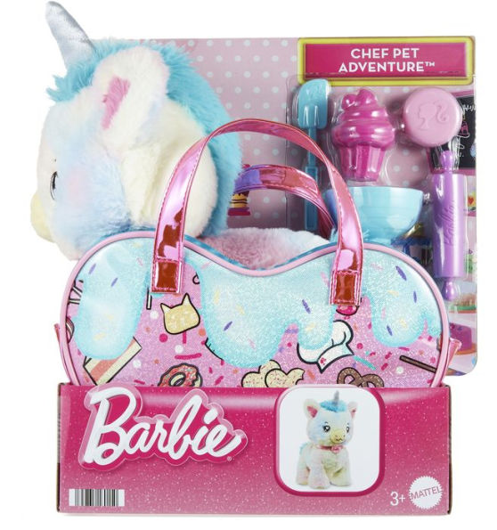 BARBIE PETS CAREERS PET PURSE DOG 3 - CHEF UNICORN - 2LB