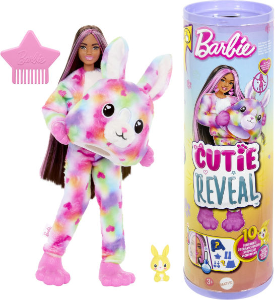 Cutie Reveal Color WOW Series Barbie Black Bunny