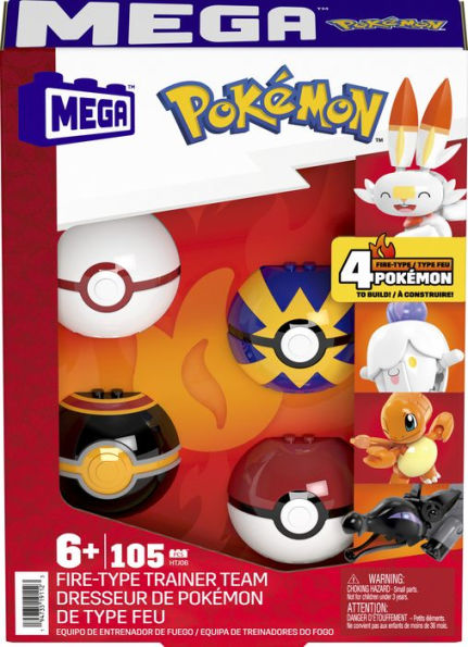 MEGA Pokemon Fire-Type Trainer Team