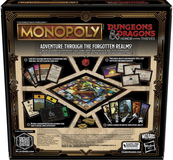 Monopoly Dungeons & Dragons: Honor Among Thieves Game