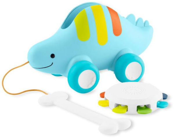 Skip Hop Shakin Stegosaurus 3-in-1 Pull Toy