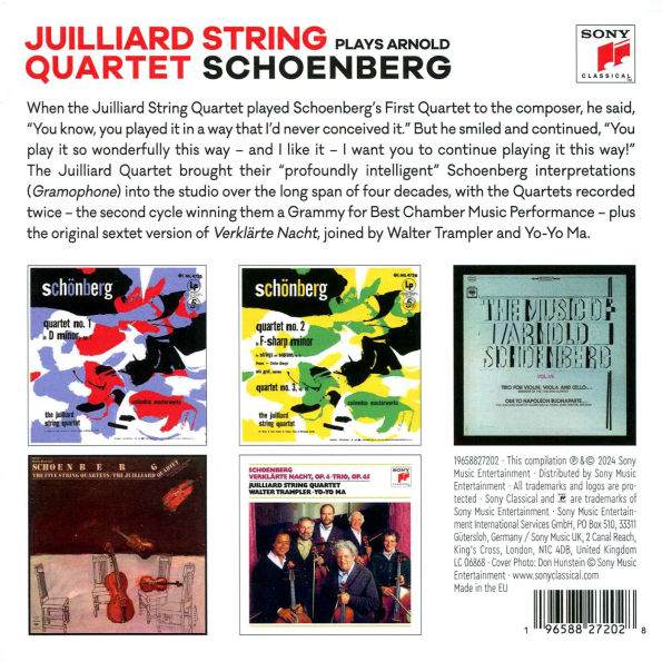 Juilliard String Quartet plays Schoenberg