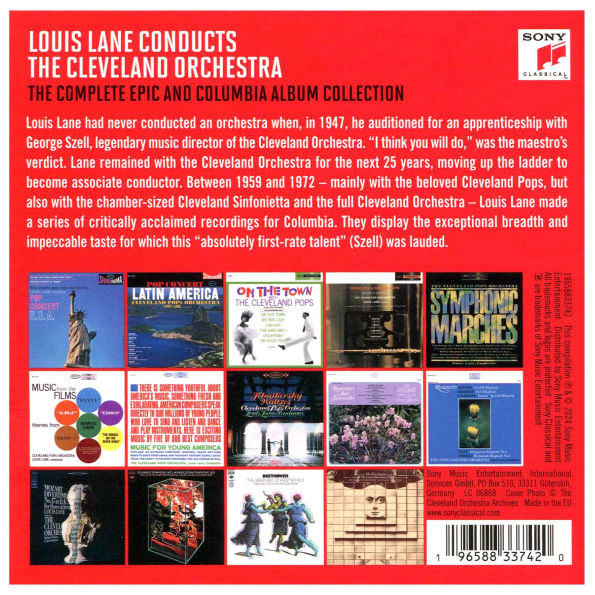 Louis Lane Conducts the Cleveland Orchestra: The Complete Epic and Columbia Album Collection