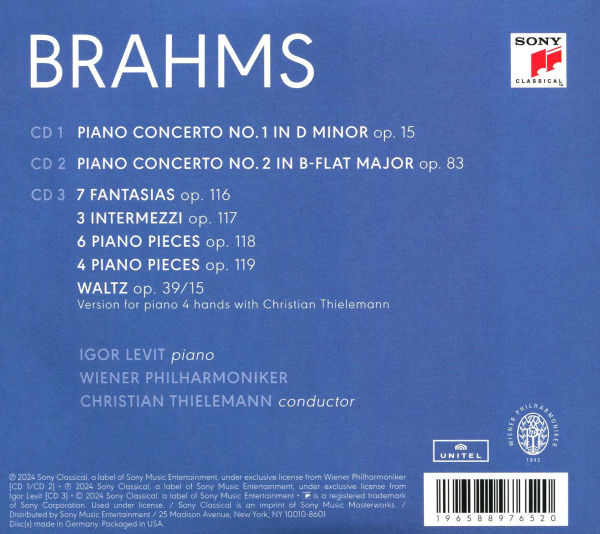 Brahms: Piano Concertos Nos. 1 & 2; Late Piano Works