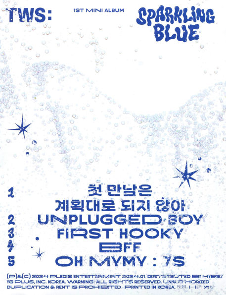 【Sparkling Ver. 】TWS 全員サインSparkling Blue TWS Sparkling Blue Album Unboxing (all versions) Target