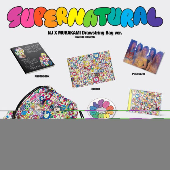 NewJeans 'Supernatural' NJ X MURAKAMI [Drawstring Bag ver.]