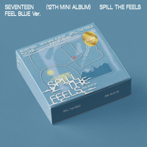 SEVENTEEN 12th Mini Album 'SPILL THE FEEL'S FEEL BLUE Ver. [Barnes & Noble Exclusive]